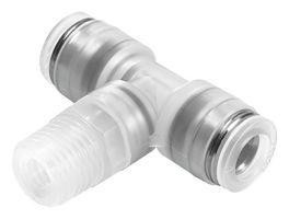 NPQP-T-R18-Q4-FD-P10 - Pneumatic Fitting, Push-In T-Fitting, R1/8, 10 bar, 4 mm, PP (Polypropylene), NPQP - FESTO