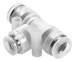 NPQP-T-Q8-Q6-FD-P10 - Pneumatic Fitting, Push-In T-Fitting, 10 bar, 8 mm, PP (Polypropylene), NPQP - FESTO