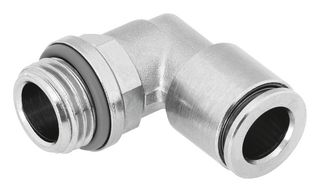 NPQH-L-G38-Q12-P10 - Pneumatic Fitting, Push-In L-Fitting, G3/8, 20 bar, 12 mm, Brass, NPQH - FESTO