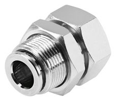 NPQH-H-G18F-Q4-P10 - Pneumatic Fitting, Push-In Bulkhead Fitting, G1/8, 20 bar, 4 mm, Brass, NPQH - FESTO