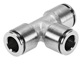 NPQH-T-Q4-E-P10 - Pneumatic Fitting, Push-In T-Fitting, 20 bar, 4 mm, Brass, NPQH - FESTO