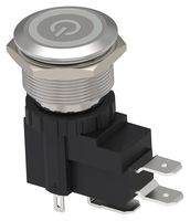 AVH22MSSFE13122604 - Vandal Resistant Switch, AVH, 22.2 mm, SPDT, Momentary, Flat, Natural - TE CONNECTIVITY