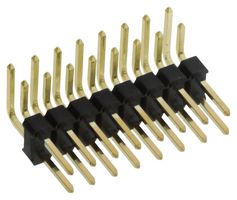 10129382-910001BLF - Pin Header, Board-to-Board, 2.54 mm, 2 Rows, 10 Contacts, Through Hole Right Angle, FCI Econostik - AMPHENOL COMMUNICATIONS SOLUTIONS