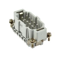MP004732 - Heavy Duty Connector, Insert, 10 Contacts, Plug, Screw Pin - MULTICOMP PRO