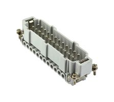 MP004736 - Heavy Duty Connector, Insert, 24 Contacts, Plug, Screw Pin - MULTICOMP PRO