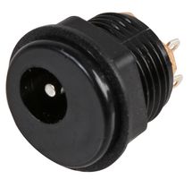 PPW01004 - DC Power Connector, Receptacle, 500 mA, 2.1 mm, Panel Mount, Solder - PRO POWER