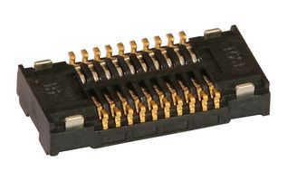 51338-0574 - Mezzanine Connector, Receptacle, 0.4 mm, 2 Rows, 50 Contacts, Surface Mount, Phosphor Bronze - MOLEX