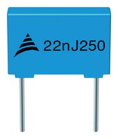 B32522C3224J289 - General Purpose Film Capacitor, Metallized PET Stacked, Radial Box - 2 Pin, 0.22 µF, ± 5%, 160 V - EPCOS
