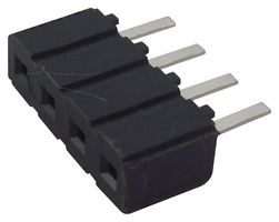CES-104-01-L-S - PCB Receptacle, Board-to-Board, 2.54 mm, 1 Rows, 4 Contacts, Through Hole Mount, CES - SAMTEC