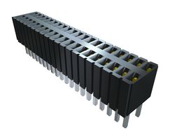 SLM-108-01-G-S - PCB Receptacle, Board-to-Board, 1.27 mm, 1 Rows, 8 Contacts, Through Hole Mount, SLM - SAMTEC