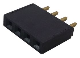 SSQ-106-02-G-S - PCB Receptacle, Board-to-Board, 2.54 mm, 1 Rows, 6 Contacts, Through Hole Mount, SSQ - SAMTEC