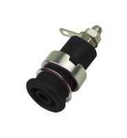 MP770556 - Banana Test Connector, Jack, Panel Mount, 32 A, 1 kV, Nickel Plated Contacts, Black - MULTICOMP PRO