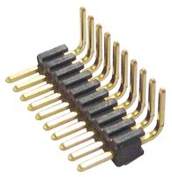 TMS-110-01-G-S-RA . - Pin Header, Board-to-Board, 1.27 mm, 1 Rows, 10 Contacts, Through Hole Right Angle, TMS - SAMTEC