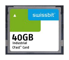SFCA040GH1AO2TO-I-6B-21P-STD - Flash Memory Card, 3D pSLC, CFast Card, Industrial, 40 GB, F-86 Series - SWISSBIT