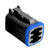 PX0100S06BK - Automotive Connector, PX0 Series, Straight Plug, 6 Contacts, Crimp Socket - Contacts Not Supplied - BULGIN LIMITED