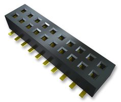CLP-106-02-F-D-BE - PCB Receptacle, Bottom Entry, Board-to-Board, 1.27 mm, 2 Rows, 12 Contacts, Surface Mount, CLP - SAMTEC