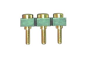 SL-103-G-12 - PCB Receptacle, Low Profile Hybrid, Board-to-Board, 2.54 mm, 1 Rows, 3 Contacts, Through Hole Mount - SAMTEC
