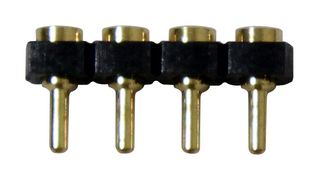 SL-104-G-12 - PCB Receptacle, Low Profile Hybrid, Board-to-Board, 2.54 mm, 1 Rows, 4 Contacts, Through Hole Mount - SAMTEC