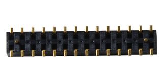 TLE-114-01-G-DV-A - PCB Receptacle, Board-to-Board, 2 mm, 2 Rows, 28 Contacts, Surface Mount, Tiger Beam TLE - SAMTEC