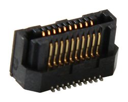 LSS-110-03-F-DV-A - Mezzanine Connector, Hermaphroditic, 0.635 mm, 2 Rows, 20 Contacts, Surface Mount - SAMTEC
