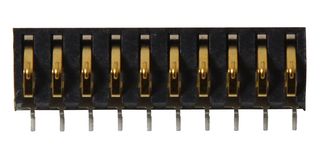 SIB-110-02-F-S-LC - Spring Loaded Connector, Compression Connector, 2.54 mm, 1 Row, 10 Contacts, Surface Mount - SAMTEC