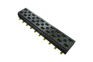 CLT-105-01-F-D - PCB Receptacle, Board-to-Board, 2 mm, 2 Rows, 10 Contacts, Through Hole Mount, Tiger Claw CLT - SAMTEC