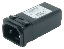 FN9274S1B-1-05 - IEC Power Connector, IEC C18 Inlet, 1 A, 250 VAC, Quick Connect, Snap-In, FN9274 - SCHAFFNER