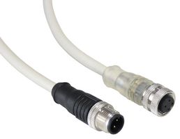 PXPPNP12FBF04AFI006PUR - Sensor Cable, M12 Receptacle, M12 Plug, 4 Positions, 600 mm, 23.6 ", PXP - BULGIN LIMITED