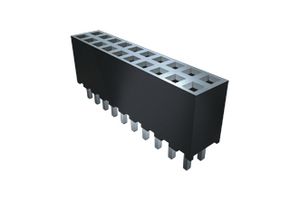 SQT-112-01-L-S - PCB Receptacle, Board-to-Board, Wire-to-Board, 2 mm, 1 Rows, 12 Contacts, Through Hole Mount - SAMTEC
