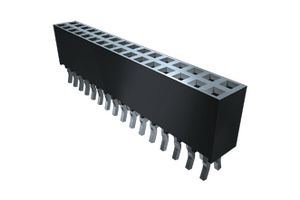 SSQ-102-02-T-S-RA - PCB Receptacle, Board-to-Board, 2.54 mm, 1 Rows, 2 Contacts, Through Hole Mount Right Angle, SSQ - SAMTEC