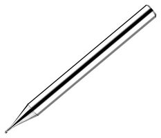 DK00602ZO - End Mill, CBN, High Precision, Ball, 0.015 mm Cutter Dia, 50 mm Length, Mould Steel, R0.3xD4 - JABIL CUTTING TOOLS