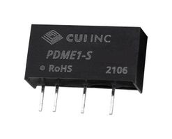 PDME1-S12-D5-S - Isolated Through Hole DC/DC Converter, ITE, 1:1, 1 W, 2 Output, 5 V, 100 mA - CUI
