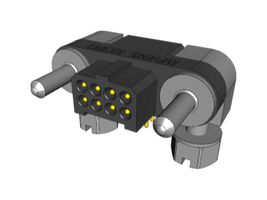 MHDAS2M008YCE11 - Pin Header, Board-to-Board, 1.27 mm, 2 Rows, 8 Contacts, Through Hole Right Angle, MHDAS - AMPHENOL SOCAPEX