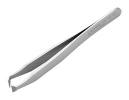 92 11 01 - Tweezers, Cutting, Bent, Flat, 115 mm, Stainless Steel - KNIPEX