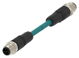 TAD1473A201-150 - Sensor Cable, D-Code, M12 Plug, M12 Plug, 4 Positions, 15 m, 49.2 ft - TE CONNECTIVITY