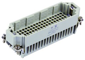 T2032162101-000 - Heavy Duty Connector, HDD, Insert, 108+PE Contacts, H24B, Plug, Crimp Pin - Contacts Not Supplied - TE CONNECTIVITY