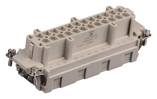 T2040483201-000 - Heavy Duty Connector, HE, Insert, 24+PE Contacts, H24B, Receptacle, Spring Socket - TE CONNECTIVITY