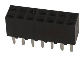 5-534998-7 - PCB Receptacle, Board-to-Board, 2.54 mm, 2 Rows, 14 Contacts, Through Hole Mount, AMPMODU Mod IV - TE CONNECTIVITY