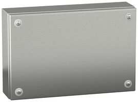 NSYSBX20308 - Metal Enclosure, Industrial, Multipurpose, 304 Stainless Steel, 200 mm, 300 mm, 80 mm, IK10, IP66 - SCHNEIDER ELECTRIC