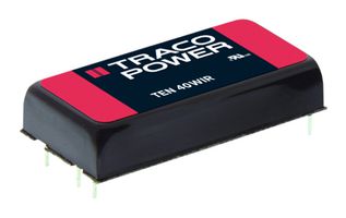 TEN 40-2425WIR - Isolated Through Hole DC/DC Converter, Railway, 4:1, 40 W, 2 Output, 24 V, 833 mA - TRACO POWER
