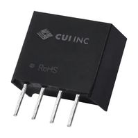 PQS075-S12-S3-S - Isolated Through Hole DC/DC Converter, ITE, 1:1, 750 mW, 1 Output, 3.3 V, 200 mA - CUI