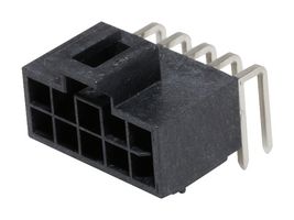 105310-1110 - Pin Header, Power, Wire-to-Board, 2.5 mm, 2 Rows, 10 Contacts, Through Hole Straight - MOLEX