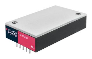 TEP 100-3611UIR - Isolated Through Hole DC/DC Converter, Railway, 12:1, 100 W, 1 Output, 5 V, 20 A - TRACO POWER