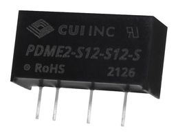 PDME2-S12-S12-S - Isolated Through Hole DC/DC Converter, ITE, 1:1, 2 W, 1 Output, 12 V, 167 mA - CUI