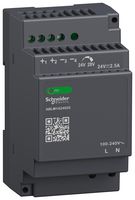 ABLM1A24025 - AC/DC DIN Rail Power Supply (PSU), ITE, 1 Output, 60 W, 24 VDC, 2.5 A - SCHNEIDER ELECTRIC