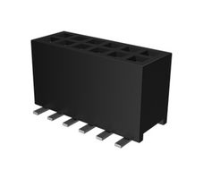 20021321-00006T1LF - PCB Receptacle, Board-to-Board, 1.27 mm, 2 Rows, 6 Contacts, Surface Mount Straight - AMPHENOL COMMUNICATIONS SOLUTIONS