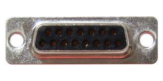 L77DA15SST - D Sub Connector, Standard, Receptacle, D-ST Series, 15 Contacts, DA, Screw - AMPHENOL COMMUNICATIONS SOLUTIONS