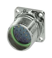 1629087 - Sensor Connector, M23 PRO Series, M23, Female, 17 Positions, Crimp Socket - Contacts Not Supplied - PHOENIX CONTACT