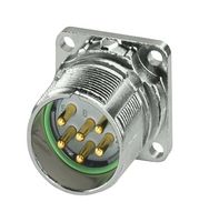 1629095 - Sensor Connector, M23 PRO Series, M23, Male, 6 Positions, Crimp Pin - Contacts Not Supplied - PHOENIX CONTACT