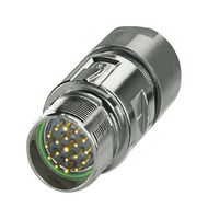 1629097 - Sensor Connector, M23 PRO Series, M23, Male, 16 Signal + 2 Power + PE Positions - PHOENIX CONTACT